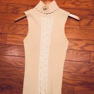 Cache Sleeveless Turtleneck Large